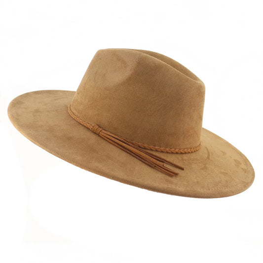 Nomad Wide Brim Fedora Hat - Brown