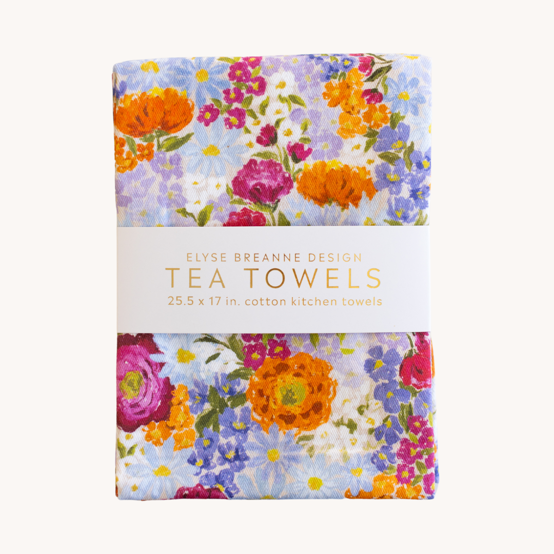 Set of 2 Primavera Floral Tea Towels