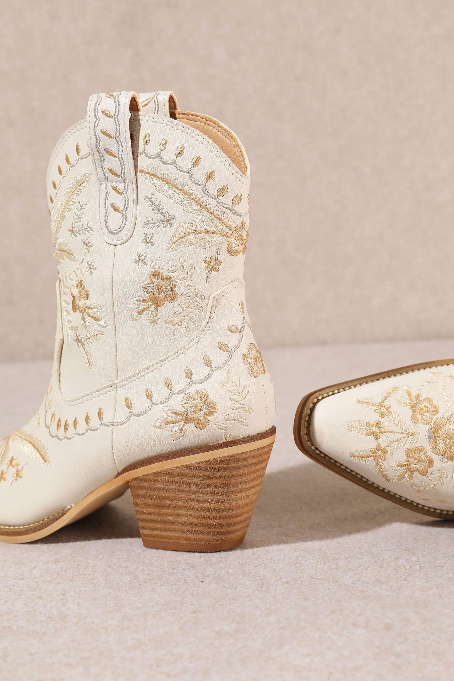 Corral Floral Embroidered Booties
