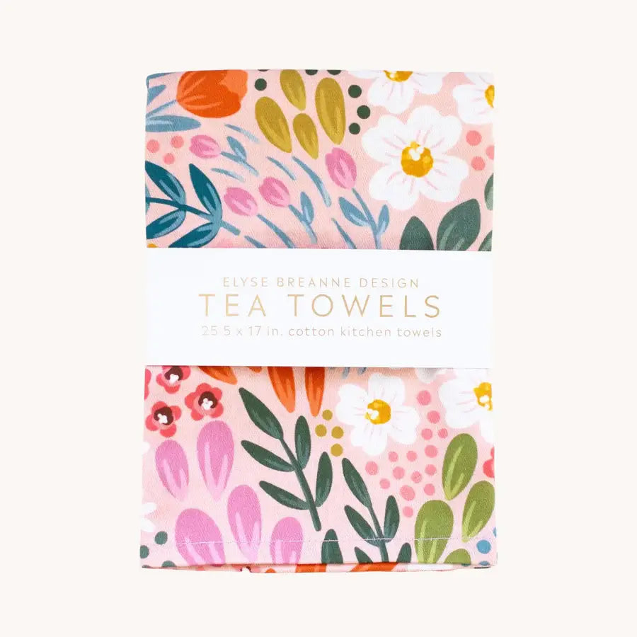 Set of 2 Summer Meadows Floral Tea Towels