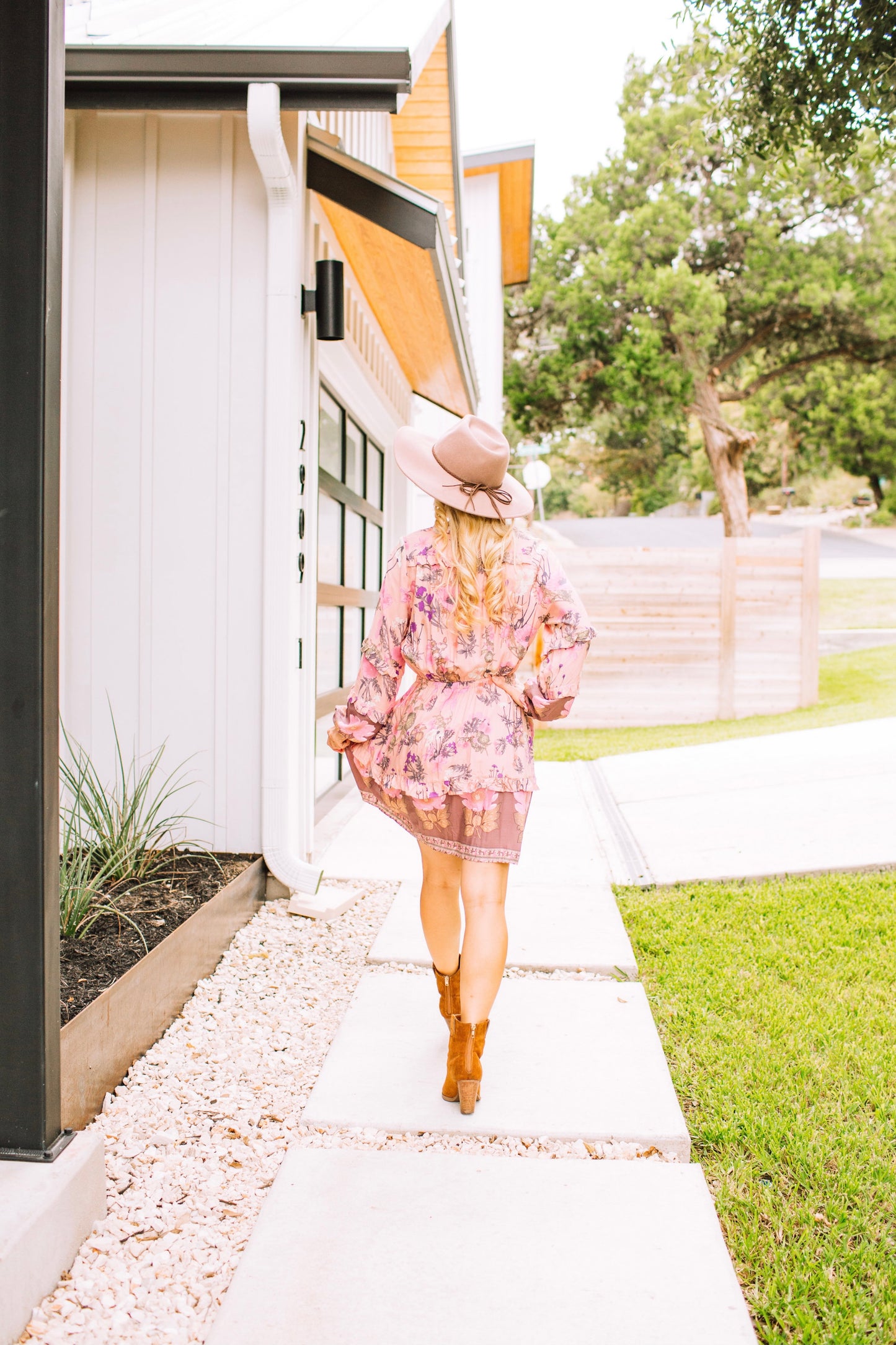 Wild Flower Ruffle Mini Dress - Yellow
