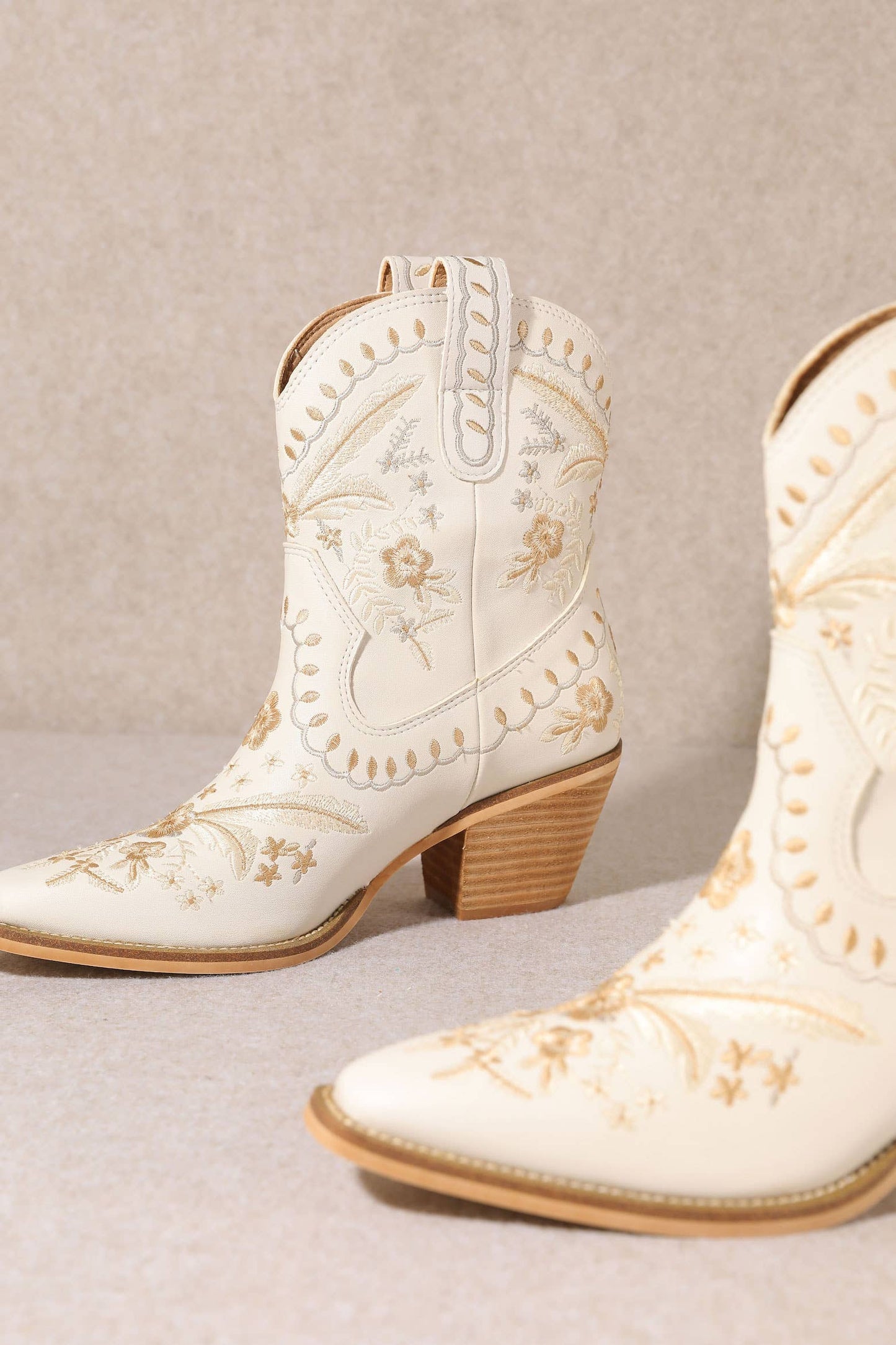 Corral Floral Embroidered Booties