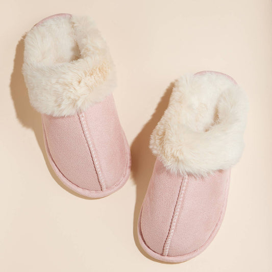 Pink Sherpa Fur Indoor and Outdoor Slippers Ugg Dupe