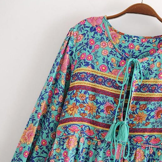 Wild Soul Bohemian Floral Maxi Dress | Moonlight Gypsea