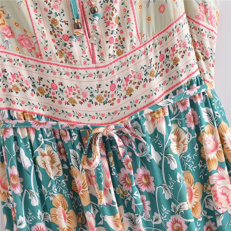 Field of Dreams Bohemian Floral Maxi Dress | Moonlight Gypsea