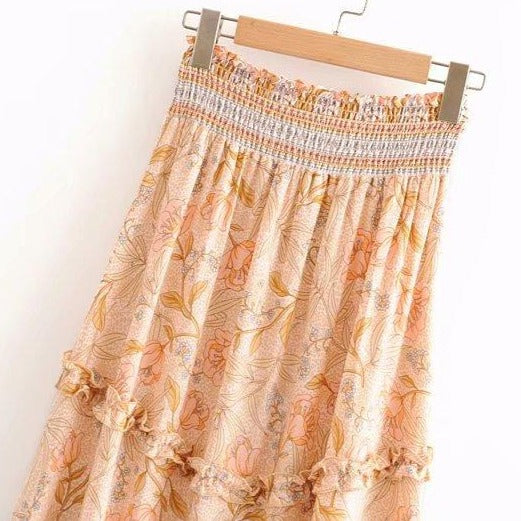 Wild At Heart Bohemian Floral Maxi Skirt | Moonlight Gypsea